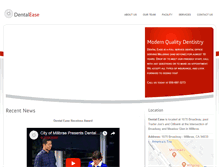 Tablet Screenshot of dental-ease.com